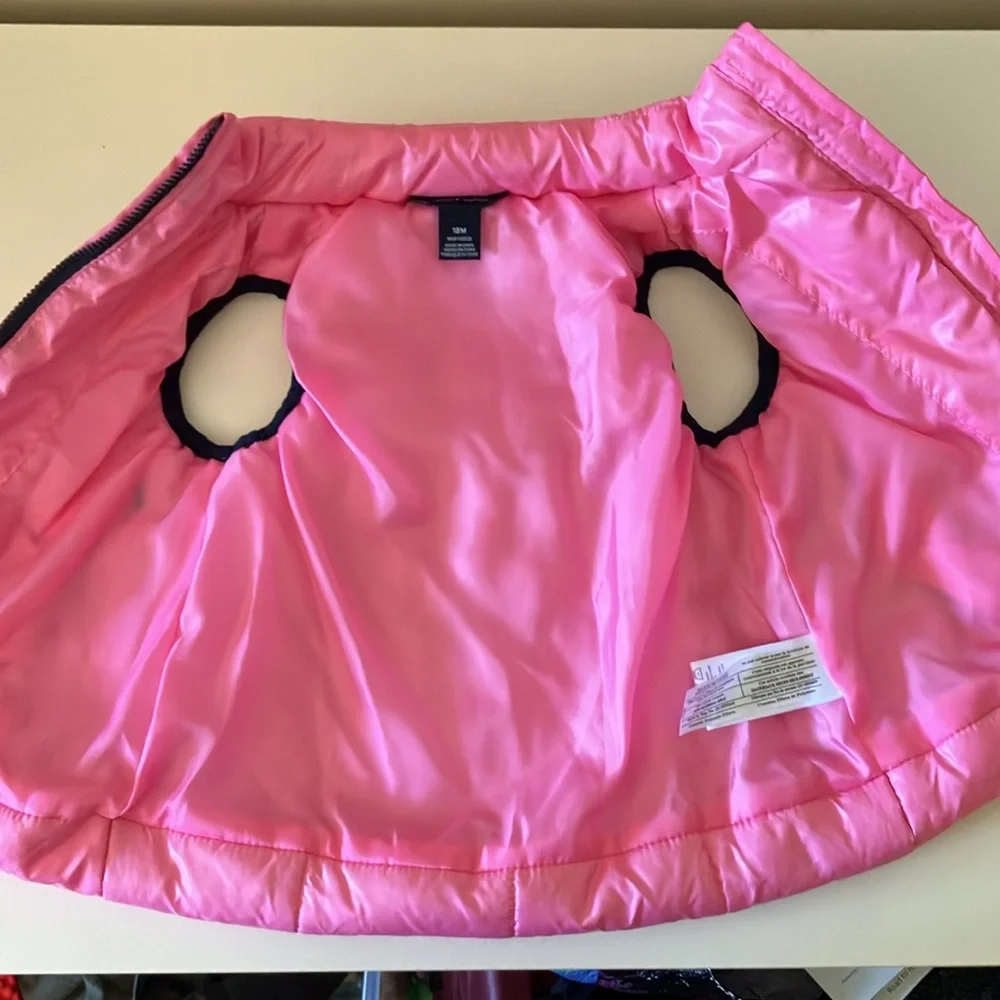 Tommy Hilfiger girls pink vest 18 mo